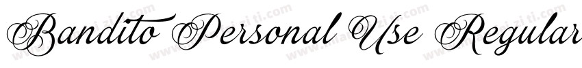 Bandito Personal Use Regular字体转换